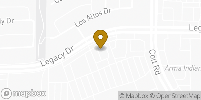 Map showing the location of Starbucks in Plano, TX 75024