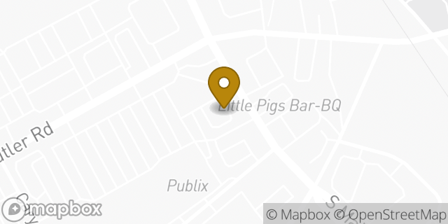 Map showing the location of Starbucks in Mauldin, SC 29662