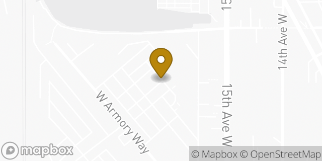 Map showing the location of HomeGoods in Seattle, WA 98119