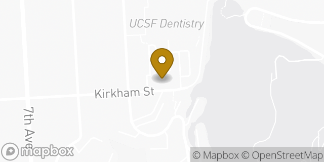 Map showing the location of Kirkham Child Development Center in San Francisco, CA 94143