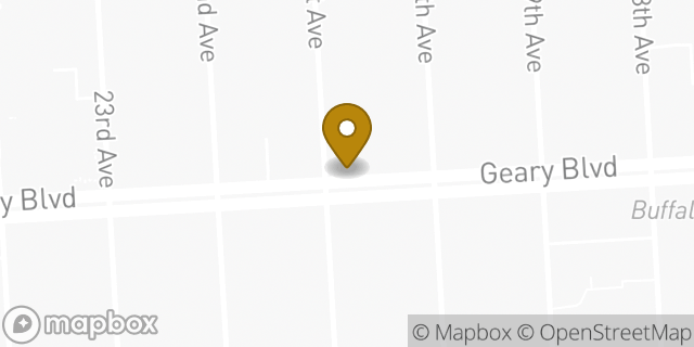 Map showing the location of Subway in San Francisco, CA 94121