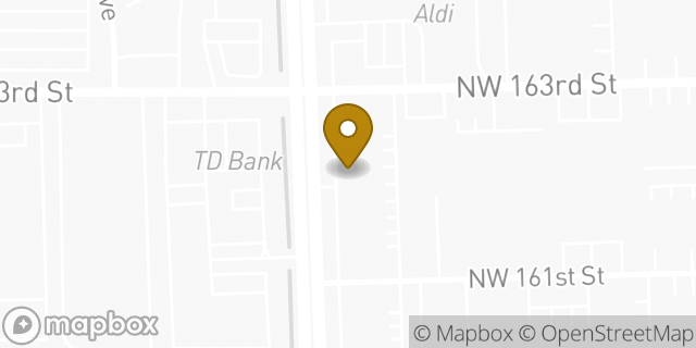 Map showing the location of Hertz in Miami Gardens, FL 33014