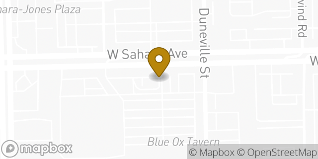 Map showing the location of Dunkin' in Las Vegas, NV 89146