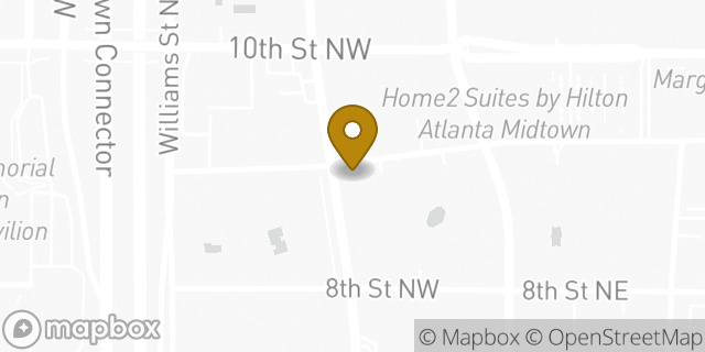 Map showing the location of Publix in Atlanta, GA 30309