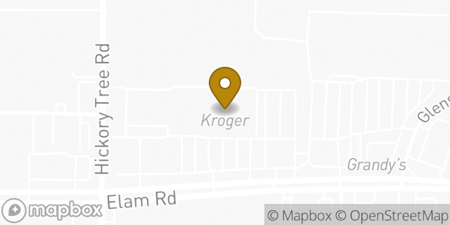 Map showing the location of ATM Kroger in Balch Springs, TX 75180