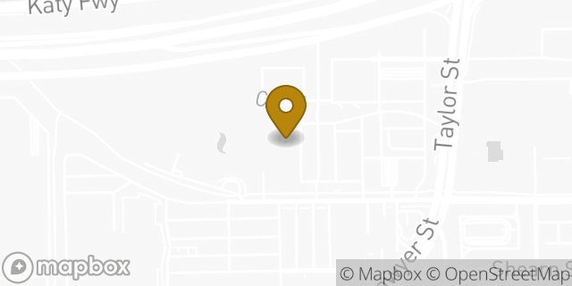 Map showing the location of Amazon Locker - Gaddo in Houston, TX 77007