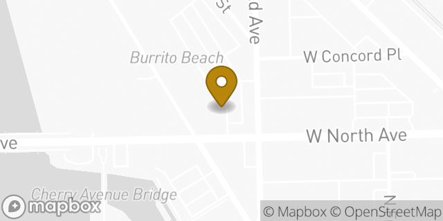 Map showing the location of Peet's Coffee in Chicago, IL 60642
