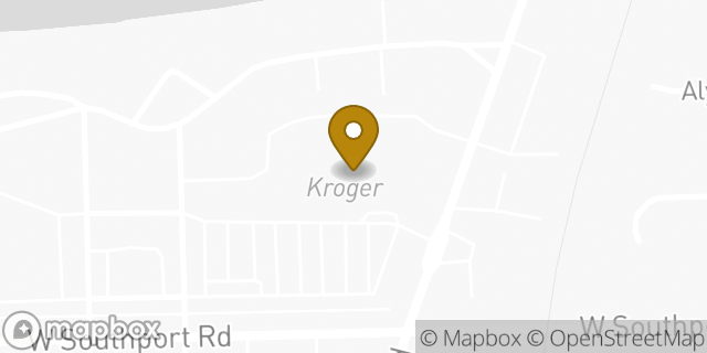 Map showing the location of Kroger in Indianapolis, IN 46217