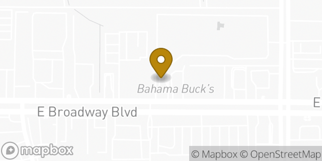 Map showing the location of Dunkin' Donuts in Tucson, AZ 85710