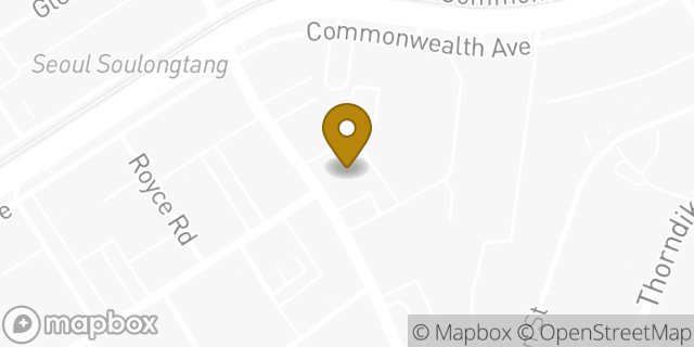 Map showing the location of Planet Fitness in Boston, MA 02134