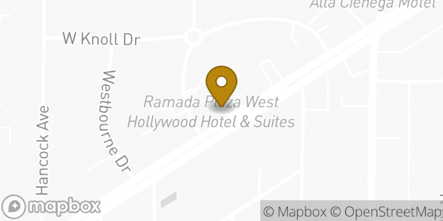 Map showing the location of The UPS Store in West Hollywood, CA 90069