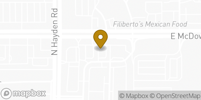 Map showing the location of Chipotle Mexican Grill in Scottsdale, AZ 85257
