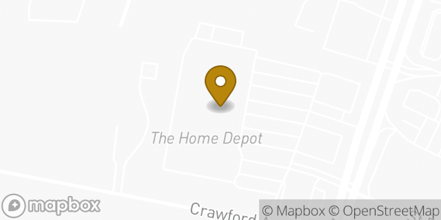 Map showing the location of The Home Depot in Louisville, KY 40258