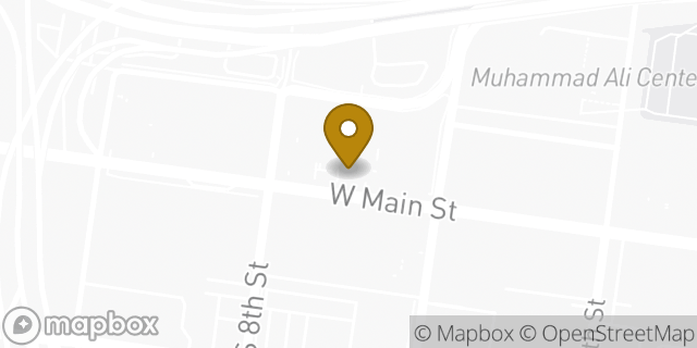 Map showing the location of Subway in Louisville, KY 40202