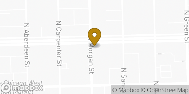 Map showing the location of La Colombe Coffee Workshop in Chicago, IL 60607