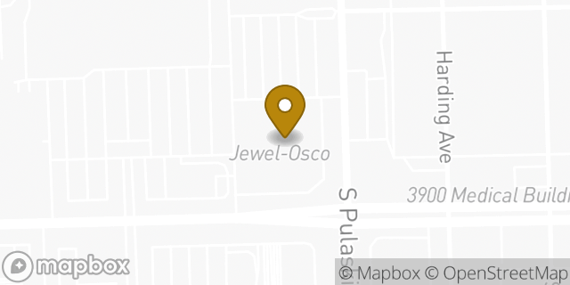 Map showing the location of Starbucks in Oak Lawn, IL 60453