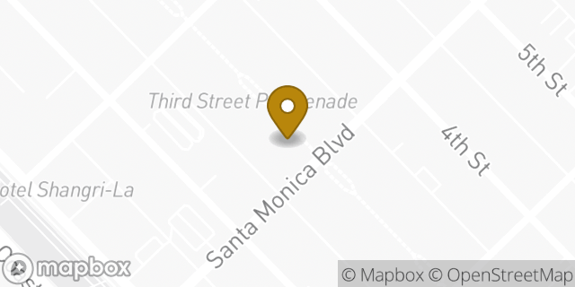 Map showing the location of Oakley in Santa Monica, CA 90401