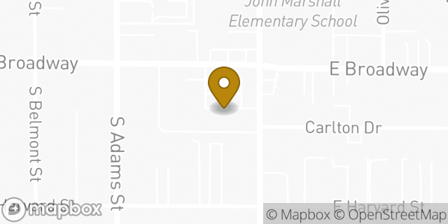 Map showing the location of Subway in Glendale, CA 91205