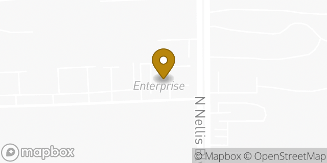 Map showing the location of Enterprise Rent-A-Car in Las Vegas, NV 89115