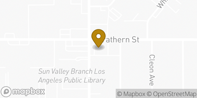 Map showing the location of Baskin-Robbins in Sun Valley, CA 91352