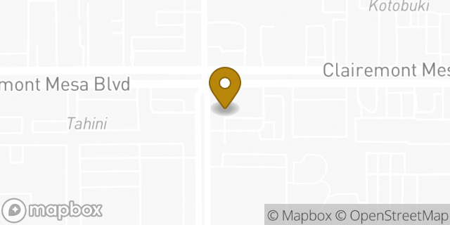 Map showing the location of Starbucks in San Diego, CA 92123