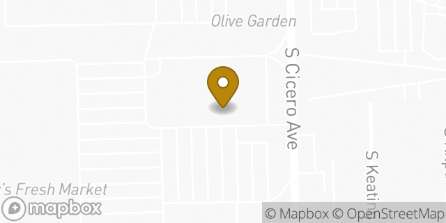Map showing the location of Amazon Locker - Kalem in Burbank, IL 60459