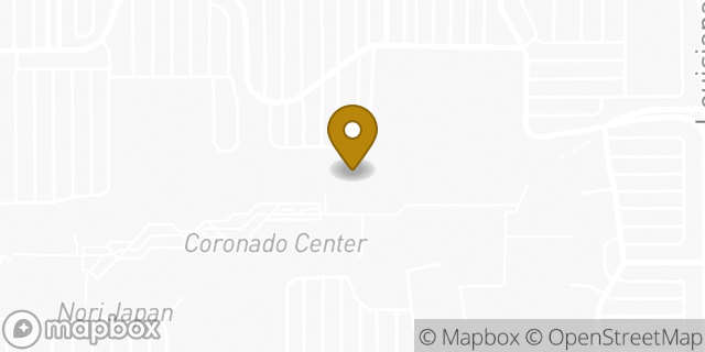 Map showing the location of Oakley in Albuquerque, NM 87110