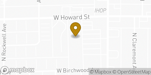 Map showing the location of Amazon Locker - Abundance in Chicago, IL 60645