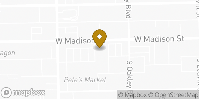Map showing the location of Subway in Chicago, IL 60612