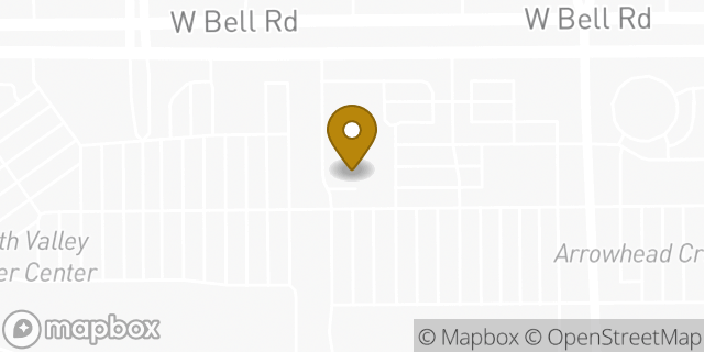 Map showing the location of Amazon Locker - Umey in Peoria, AZ 85382