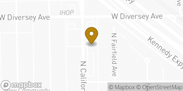 Map showing the location of Planet Fitness in Chicago, IL 60647