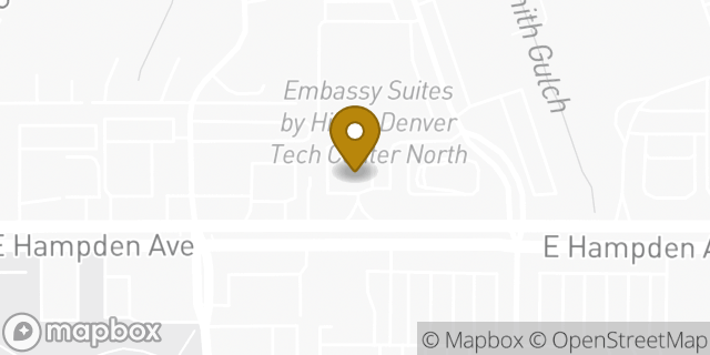 Map showing the location of Chase Bank in Denver, CO 80224