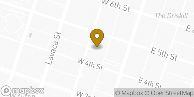 Map showing the location of JP Morgan in Austin, TX 78701