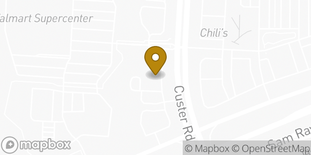 Map showing the location of The UPS Store in Frisco, TX 75035