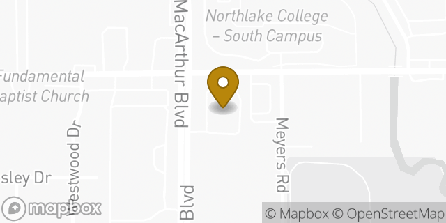 Map showing the location of Walgreens in Irving, TX 75060