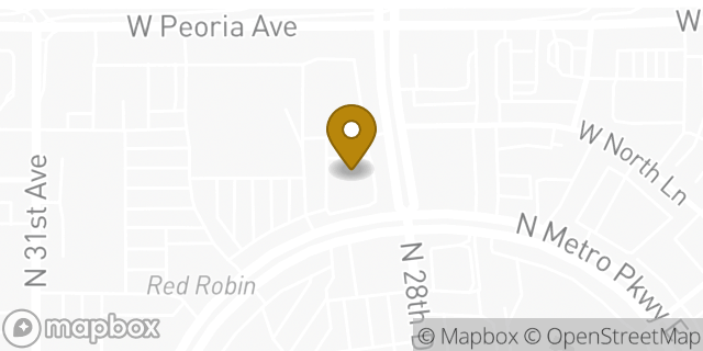 Map showing the location of Panera Bread in Phoenix, AZ 85051