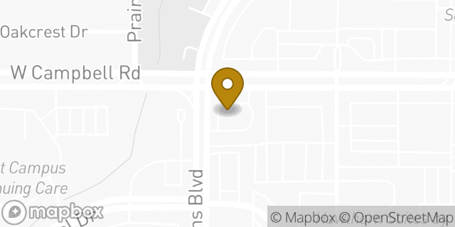 Map showing the location of Amazon Locker - Acid in Richardson, TX 75080
