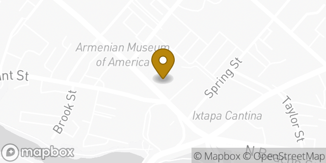 Map showing the location of Bank of America in Watertown, MA 02472