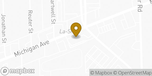 Map showing the location of Starbucks in Dearborn, MI 48126