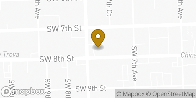 Map showing the location of Planet Fitness in Miami, FL 33130