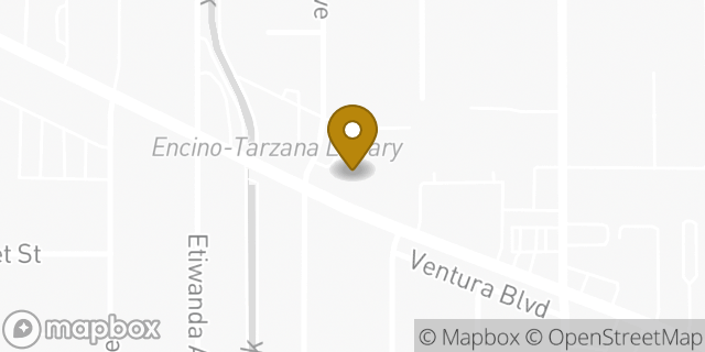 Map showing the location of FedEx ShipSite in Tarzana, CA 91356
