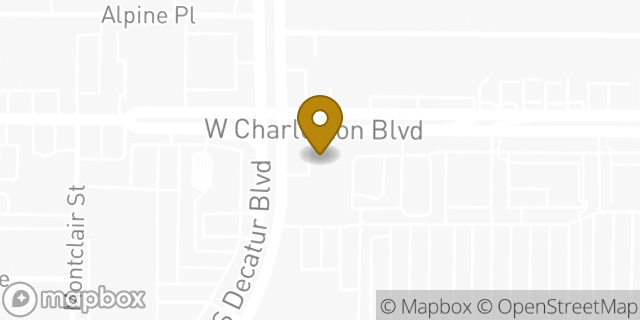 Map showing the location of Starbucks in Las Vegas, NV 89102