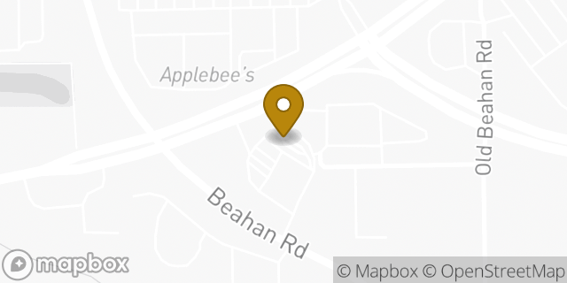 Map showing the location of Dunkin in Rochester, NY 14624
