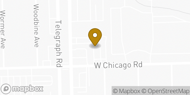 Map showing the location of Chase Bank in Redford, MI 48239
