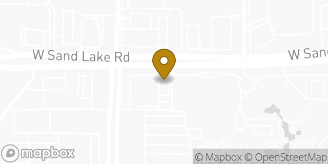 Map showing the location of Starbucks in Orlando, FL 32819