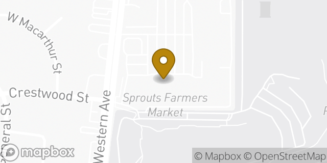 Map showing the location of Sprouts Farmers Market in Los Angeles, CA 90732