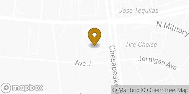 Map showing the location of Amazon Locker - Cipres in Norfolk, VA 23518