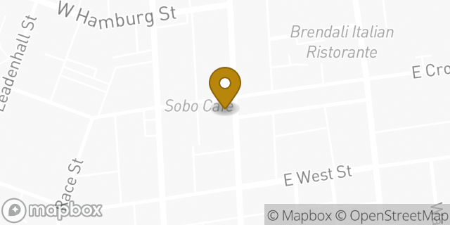 Map showing the location of Starbucks in Baltimore, MD 21230