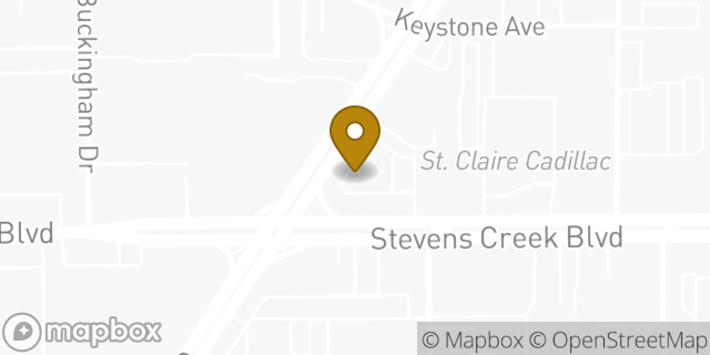 Map showing the location of McDonald's in Santa Clara, CA 95051