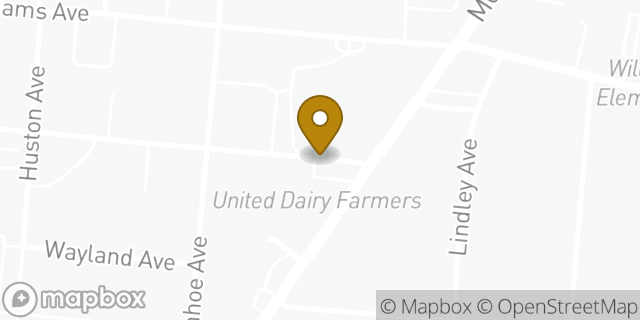 Map showing the location of ATM Udf in Norwood, OH 45212